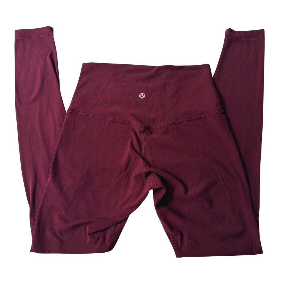 Lululemon Align High Rise Leggings 28" Deep Red Size 6